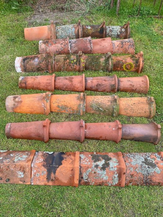 Stare gąsiory ceramiczne  dachowe holenderka