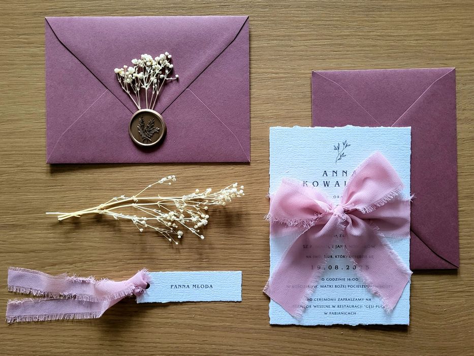 Zaproszenia ślubne model Laura
