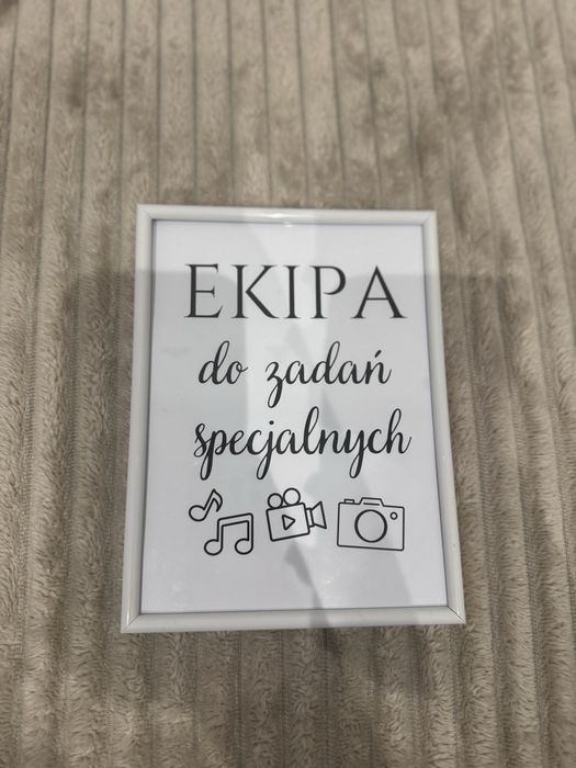 Ramka dla obsługi weselnej