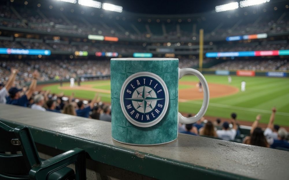Seattle Marines prezent dla kibica baseball kubek ceramiczny gadzet