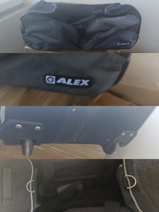 Фірмова сумка на колесах Alex з висувною ручкою