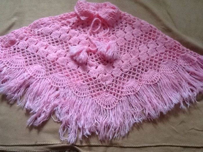 Пончо ручная работа