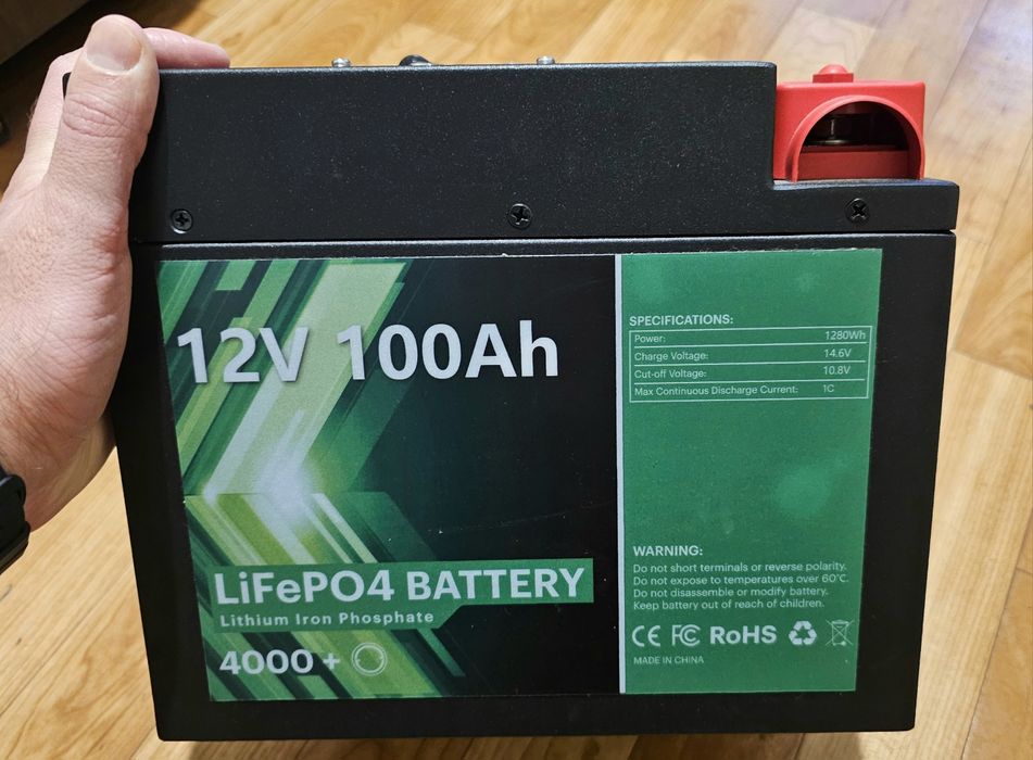 Аккумулятор LiFePo4 12V 100Ah с Bluetooth 1280 Wh