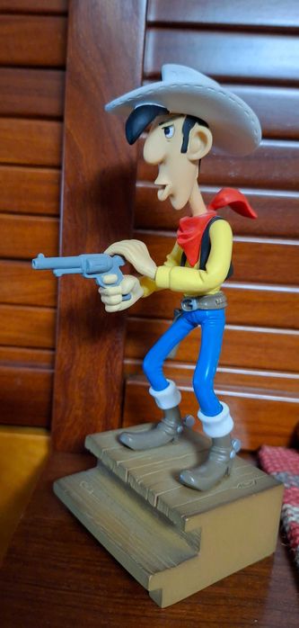 Estatueta de Lucky Luke em resina