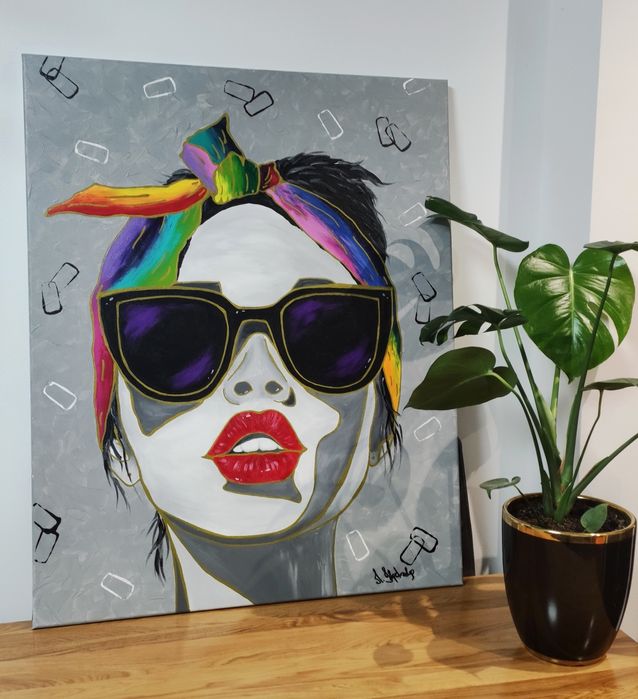 Obraz  " W ogrodzie obfitości " 80 × 100 cm.