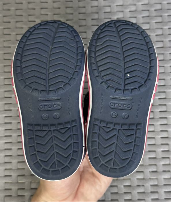 Crocs кроксы сандали C7 24 размер детские синие