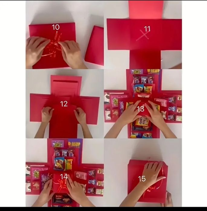 синя Скриня для солодощів сюрприз подарунок закоханих