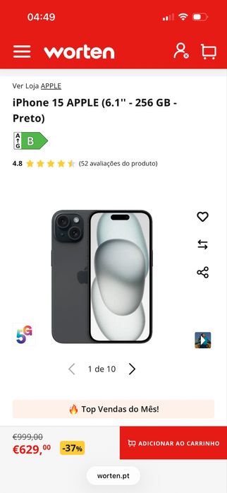Iphone 15  256gb