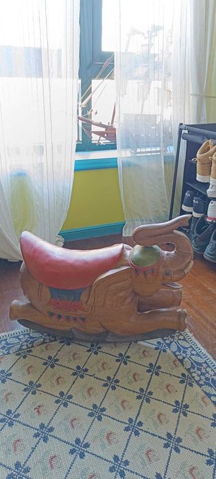 Baloiço Madeira Maciça Dumbo da Disney