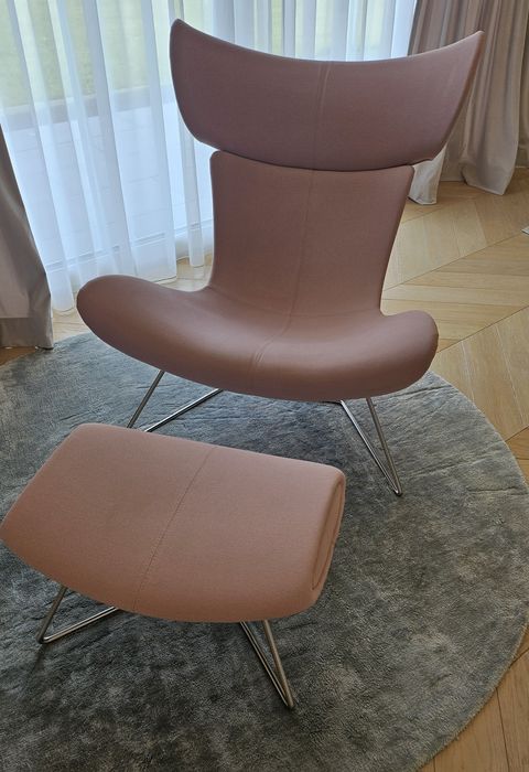 Fotel Imola BoConcept z podnóżkiem, używany- stan bardzo dobry