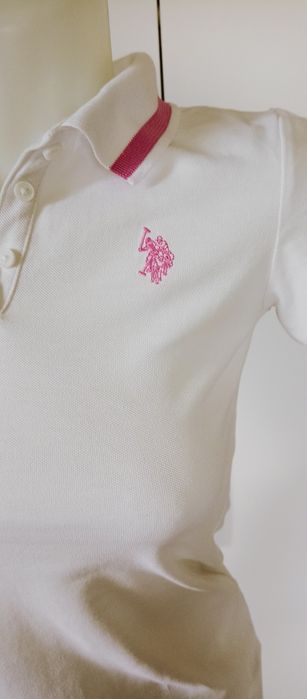 Bluzka koszulka biała U.S. Polo ASSN SINCE  rozmiar XS