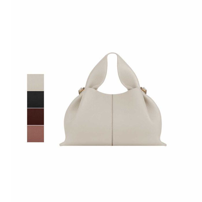 Сумка Polene № 9 Chalk \ Black \ Sandalwood \ Blush