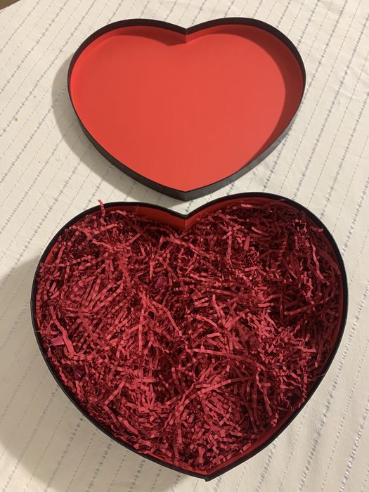 Caixa em forma de coração