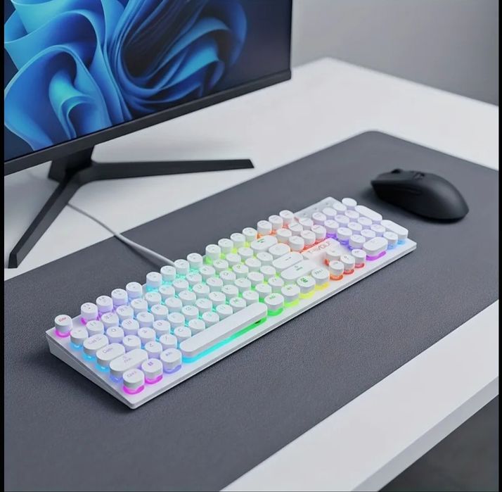 ‼️New‼️Ігрова клавіатура з підсвіткою T-Wolf T-80‼️Top‼️