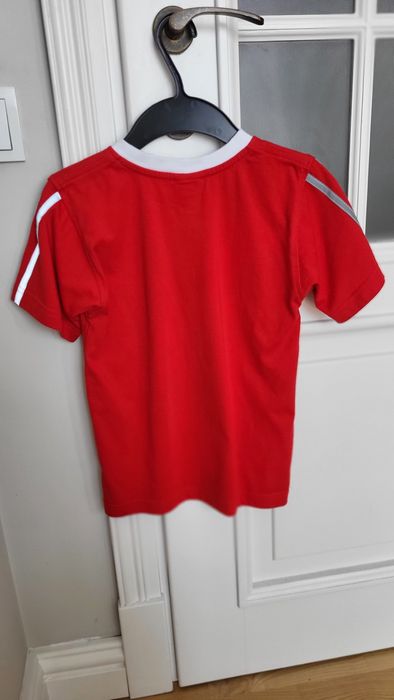 Koszulka dzicięcą  bawełniana Polska (czerwona) rozmiar 146