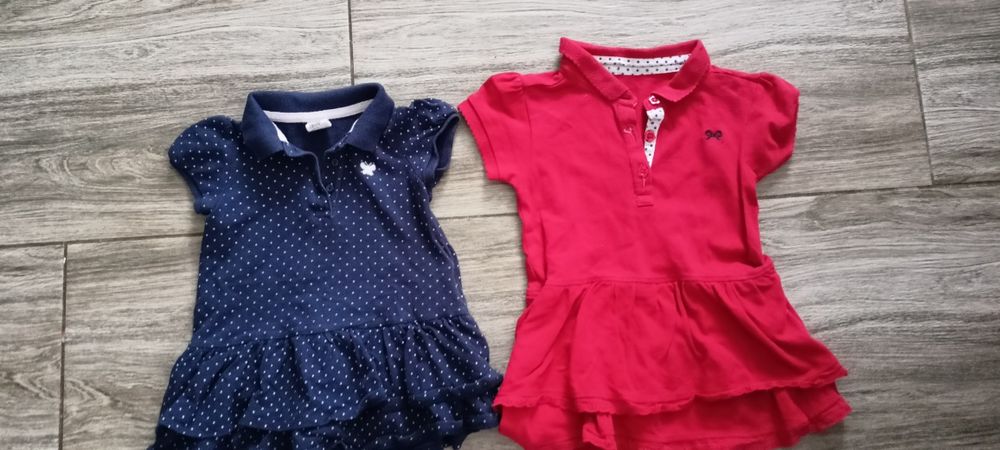 Czerwona sukienka Polo r80/86