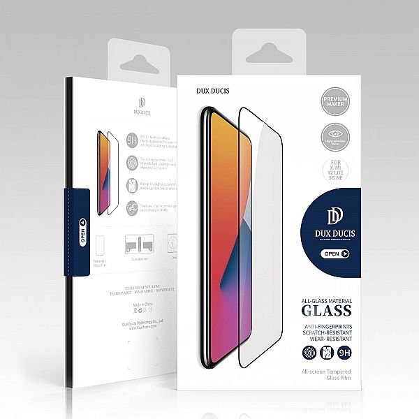 Dux Ducis 9D Tempered Glass szkło hartowane Xiaomi 12 Lite 9H z czarną
