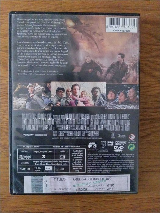 Filme Original Guerra Mundos (Tom Cruise)