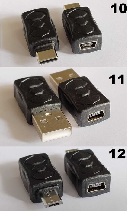Перехідник адаптер Micro-USB Mini-USB Type-C Lightning переходник USB