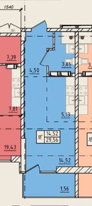 1-room apartment apartment by the address st. Kulikovo pole pl Oktyabrskoy revolyutsii pl (area 30 m²) - Atlanta.ua - photo 2