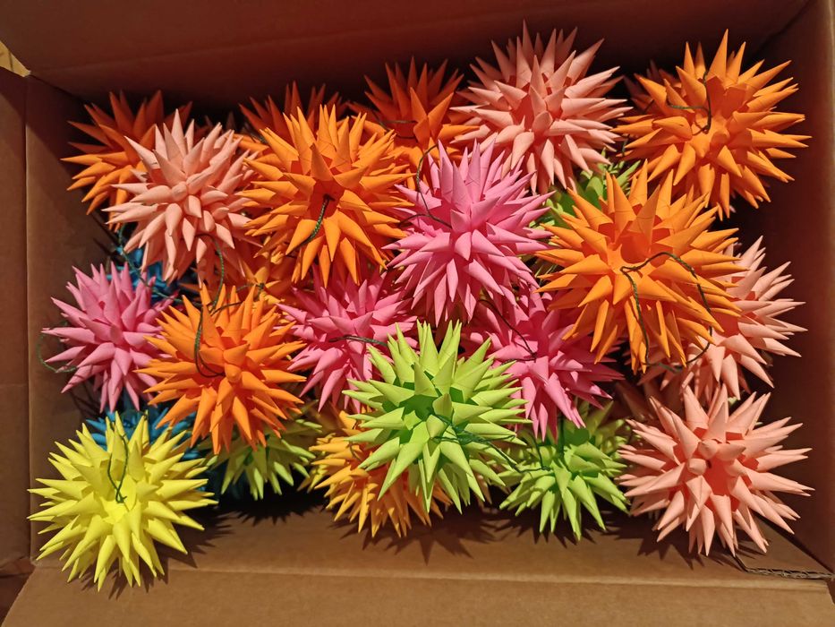 Jeżyki bombki ręcznie robione