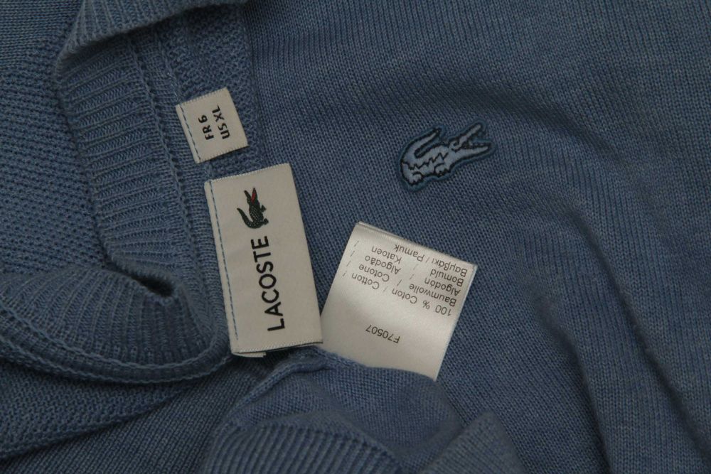 Lacoste рр Xl кардиган из меланжевого хлопка свежие коллекции