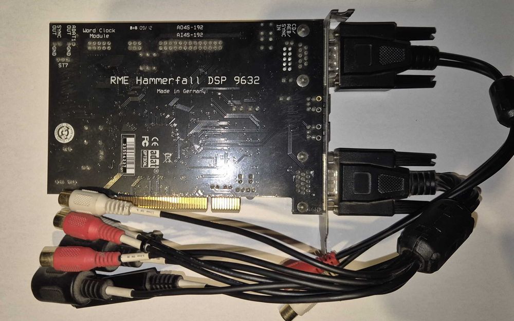 RME HDSP 9632 pro karta audio PCI z adapterem na PCIe - PRZETESTOWANA!