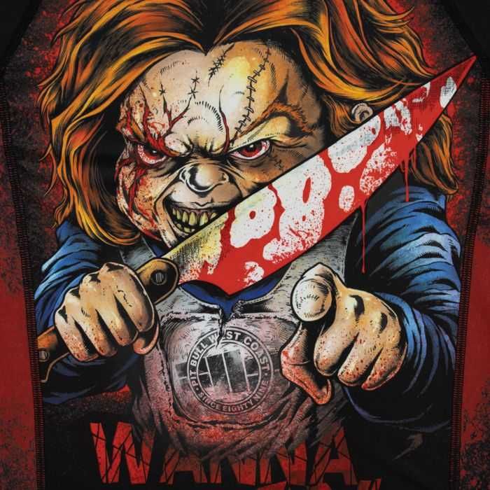 PIT BULL rashguard rash longsleeve WANNA PLAY GAMES CHUCKY