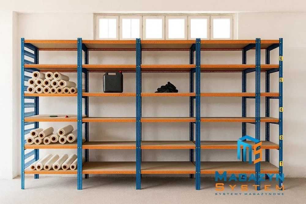 Regał magazynowy z kątownika perforowanego