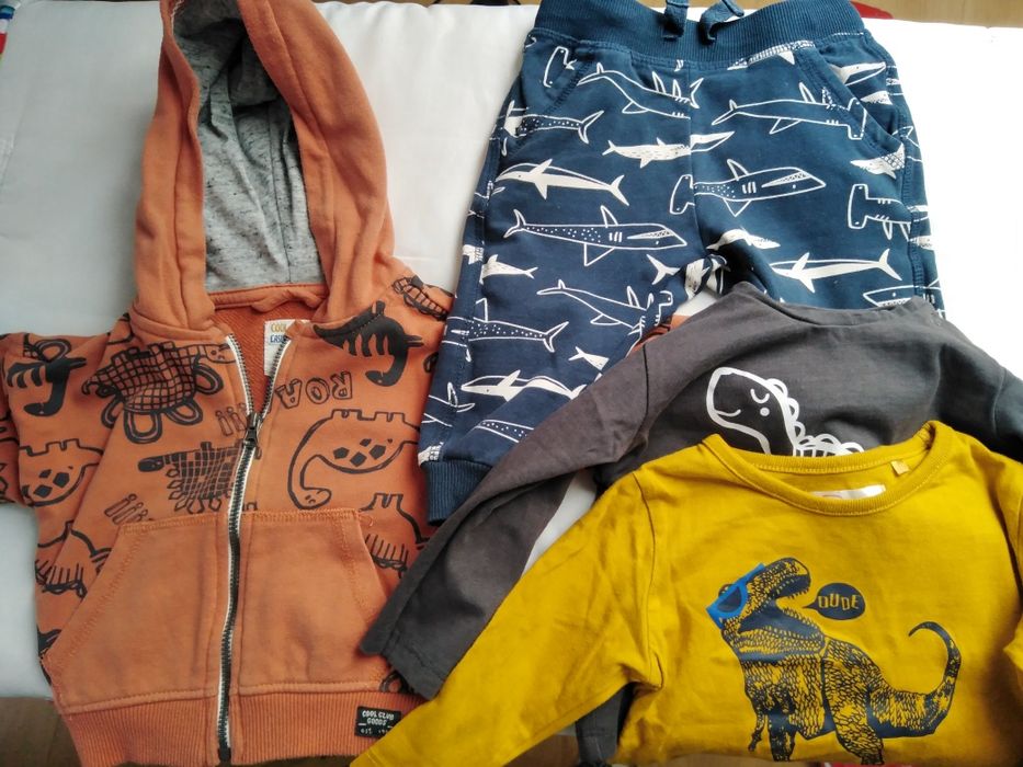 Ubrania dla chłopca, paka, 74cm, CoolClub, spodnie, bluzka
