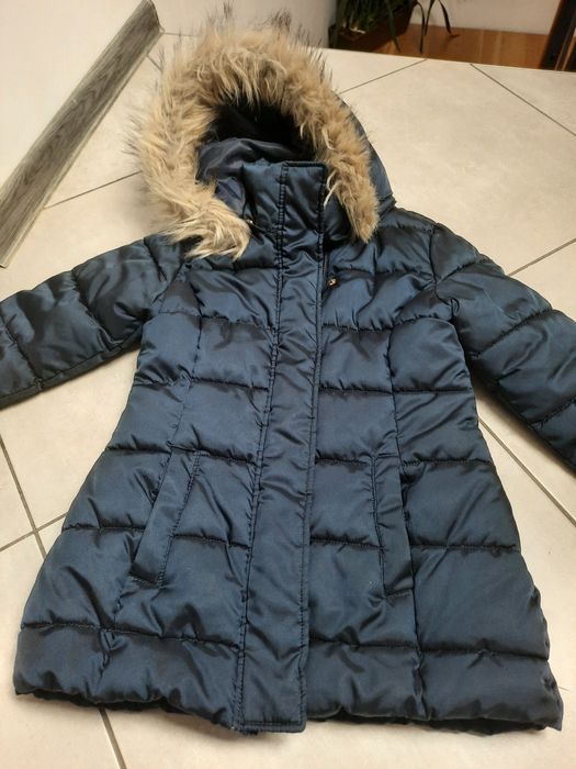 Kurtka zimowa H&M 128 granatowa