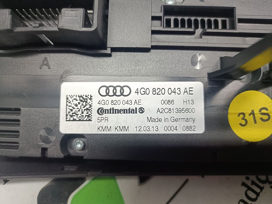 Comando chauffage / sofagem AUDI A6 (4G2, 4GC, C7)