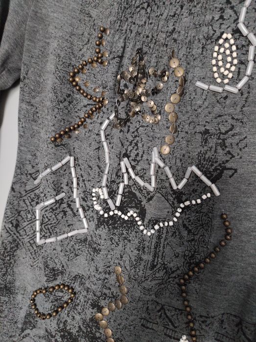 Tunika, sukienka, pięknie zdobiona,