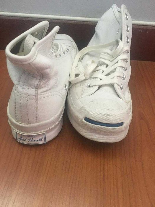 Converse x Jack Purcell brancas.