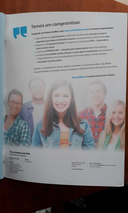 Manual de Autoavaliação de Biologia e Geologia do 11º Ano de 2020