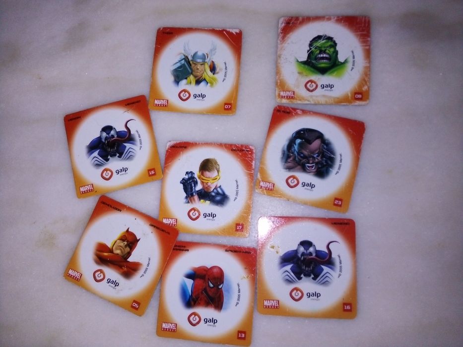 Conjunto de Cartas/Cromos/Coleccionáveis Diversos