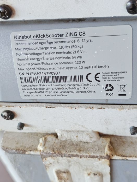 Hulajnoga Ninebot Segway C8