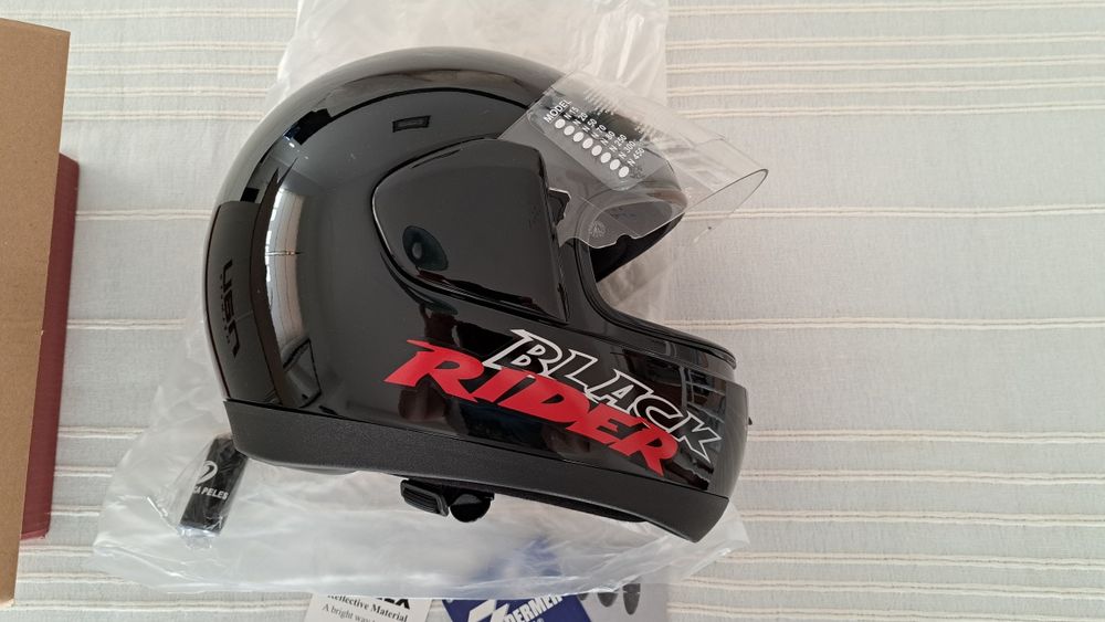 Capacete Nau xs Black Rider (novo)