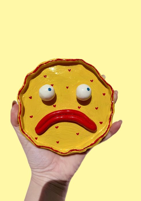 Ręcznie robiony talerzyk ceramiczny na biżuterię | Handmade