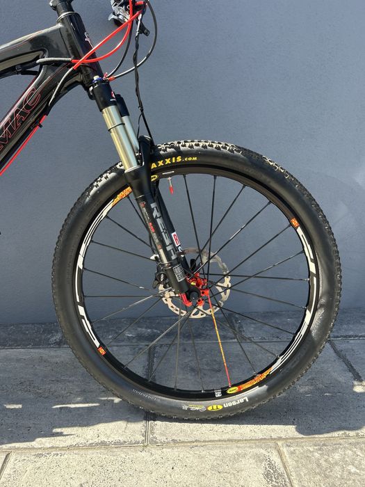 Tomac Carbine Full Suspension MTB 26” Large Carbon Mountain Bike .
