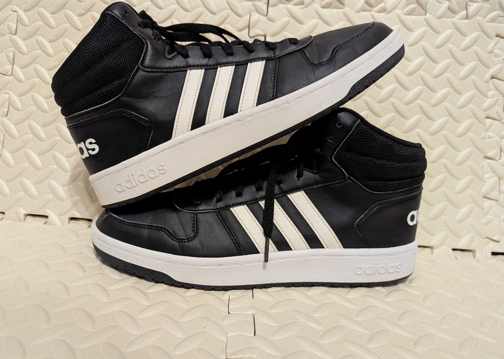 Мужские  кроссовки, хайтопы Adidas Hoops 2.0. Mid, р.46(29,5)
