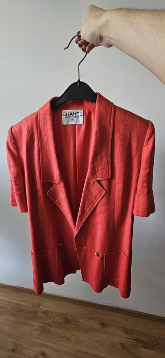 Vintage marynarka Chanel z krótkim rękawem