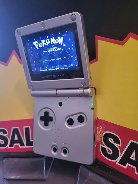 Gameboy advance sp cinza ecrã IPS