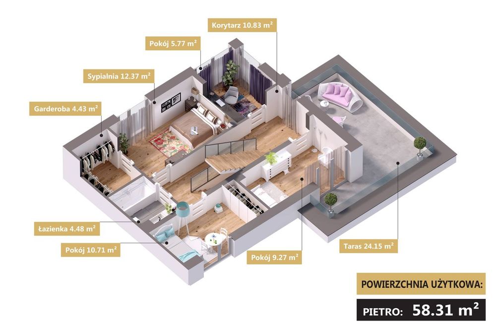 Dom premium 179,6 m² | działka 500 m² | Ełk | Bema Residence