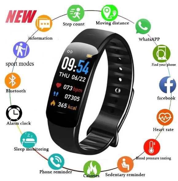 Opaska smart, inteligentny zegarek Smartwatch