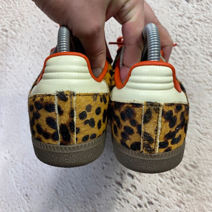 38 оригінал ji2734 жіночі кеди adidas samba og leopard