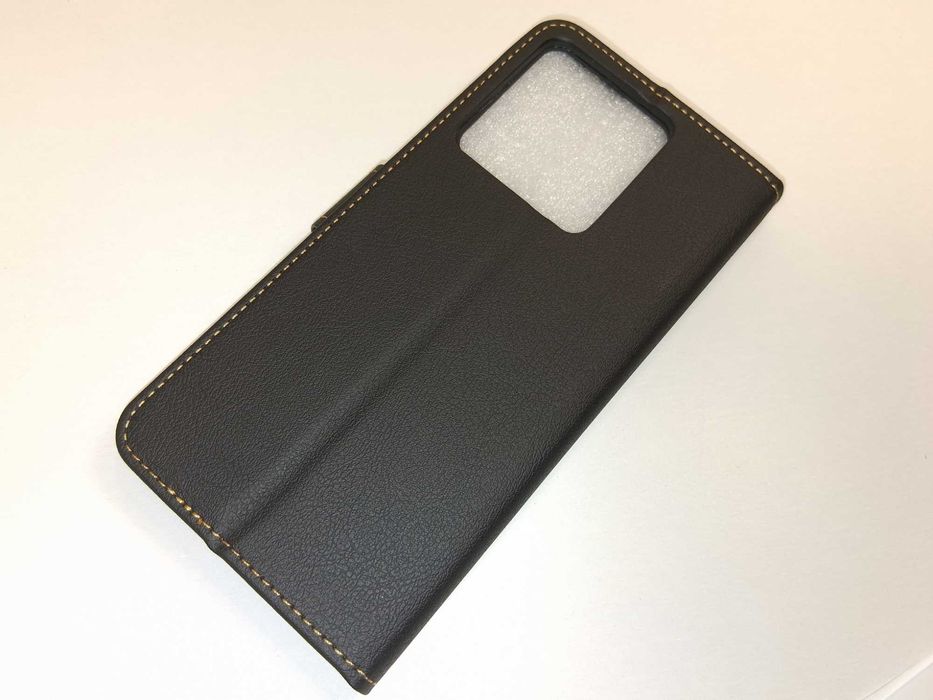 Z262 Etui Ganbary Xiaomi Redmi Note 13 5G Czarne Skórzane Portfelowe