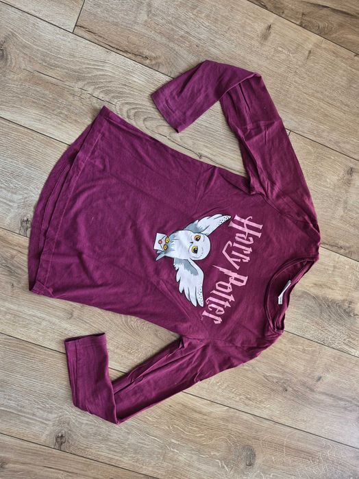 Prześliczna koszulka t-shirt longsleeve Harry Potter r. 146-152 stan super