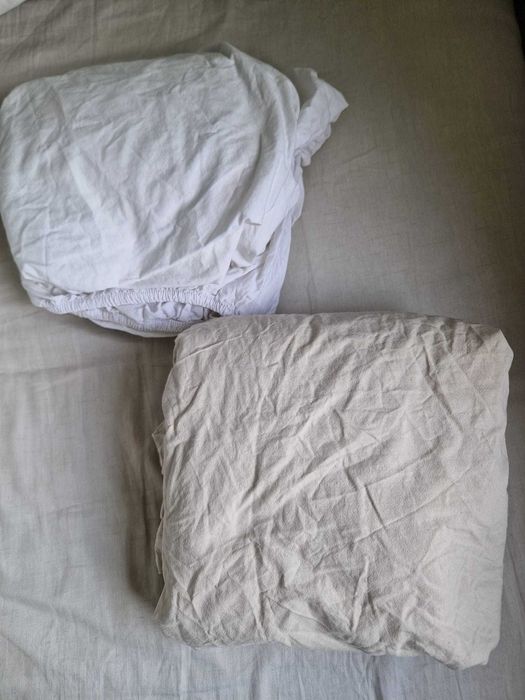 Cama casal IKEA SLATTUM 160x200 + colchão VÅLEVÅG + acessórios | Como nova