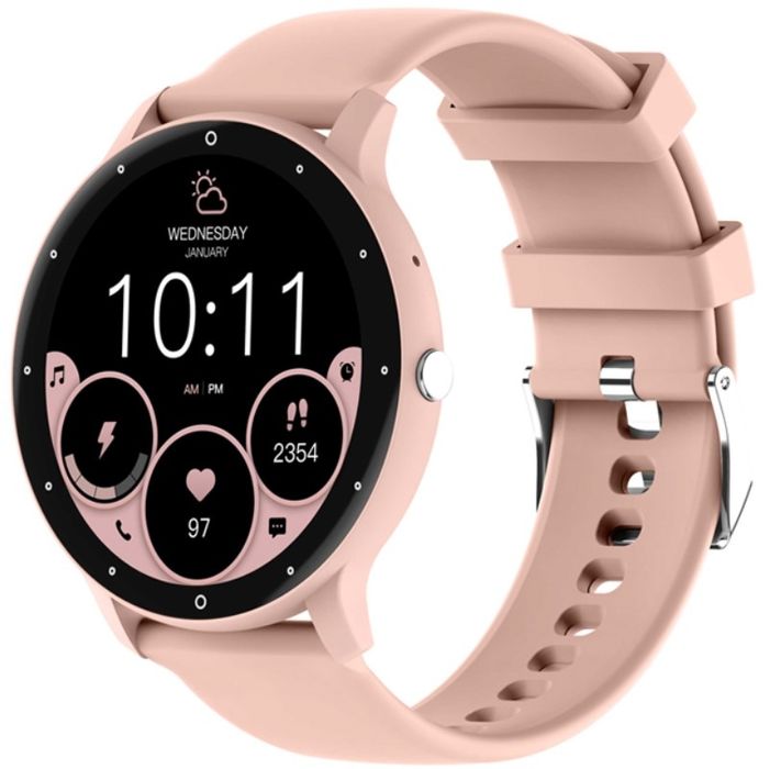 smartwatch damski rubicon rncf16-1 różowy